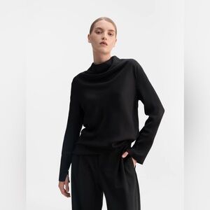 Noisy May Black Mock Neck Long Sleeve Top – Size M